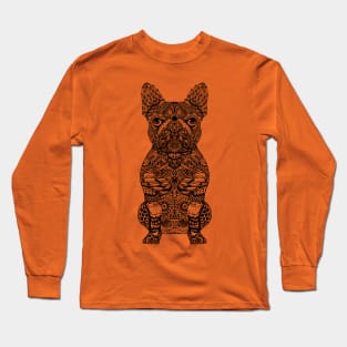 Mandala Frenchie Long Sleeve T-Shirt